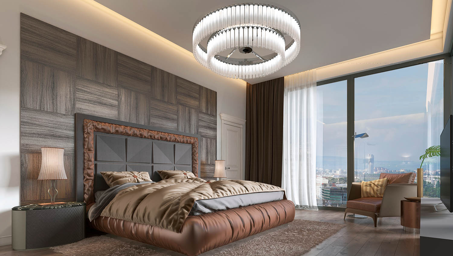 Un éclairages LED chaleureux pour votre chambre à coucher