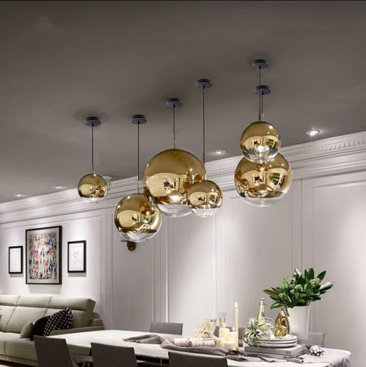 Lustre Boule Dorée <br> Splendido