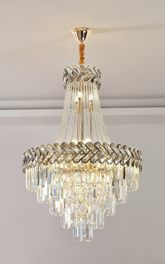Lustre Cristal Led <br> Trecce