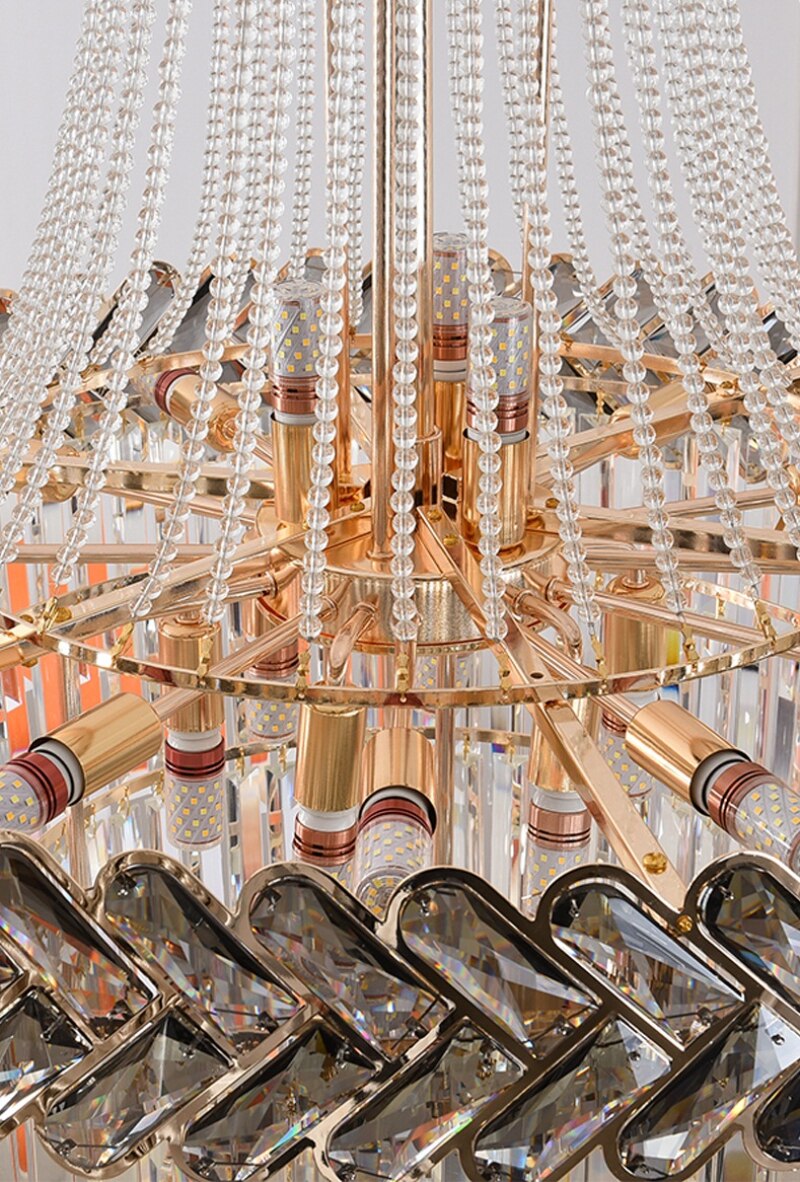 Lustre Cristal Led <br> Trecce