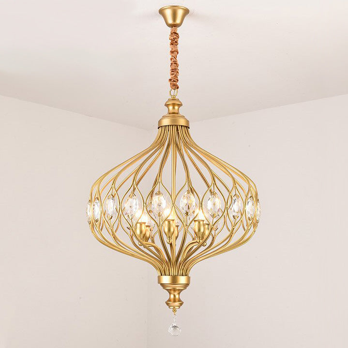 Lustre Doré Salon <br> Aureola