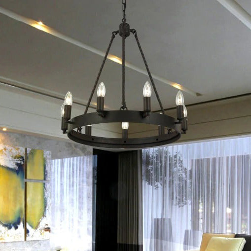 Lustre fer forgé <br> Vecchio
