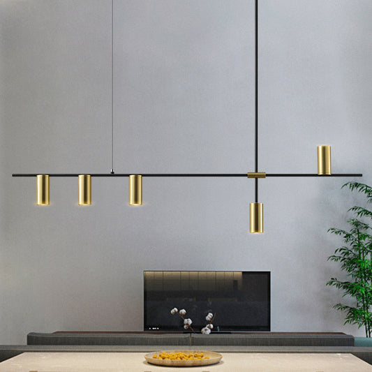 Lustre Métal Noir Et Doré <br> Miscelo