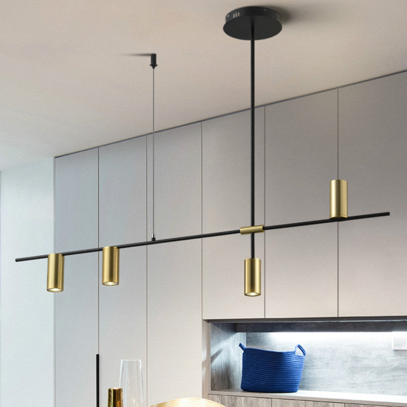 Lustre Métal Noir Et Doré <br> Miscelo