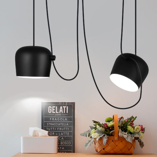 Lustre Noir En Fer <br> Esteso