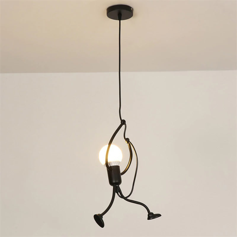 Lustre Noir Fer Forgé <br> Uomo