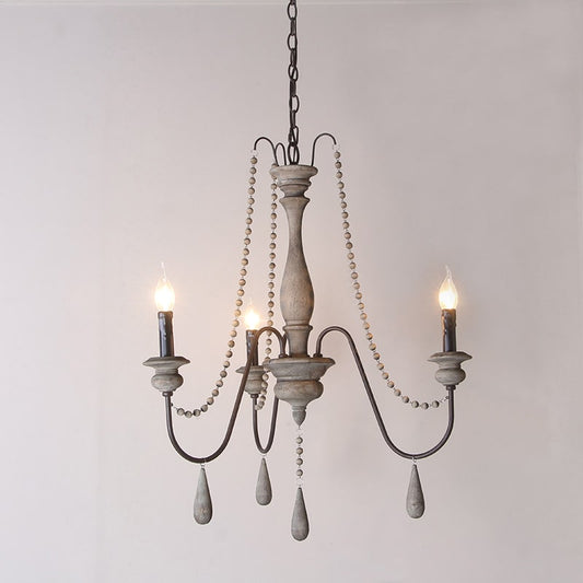 Lustre Suspendu Bois <br> Completato