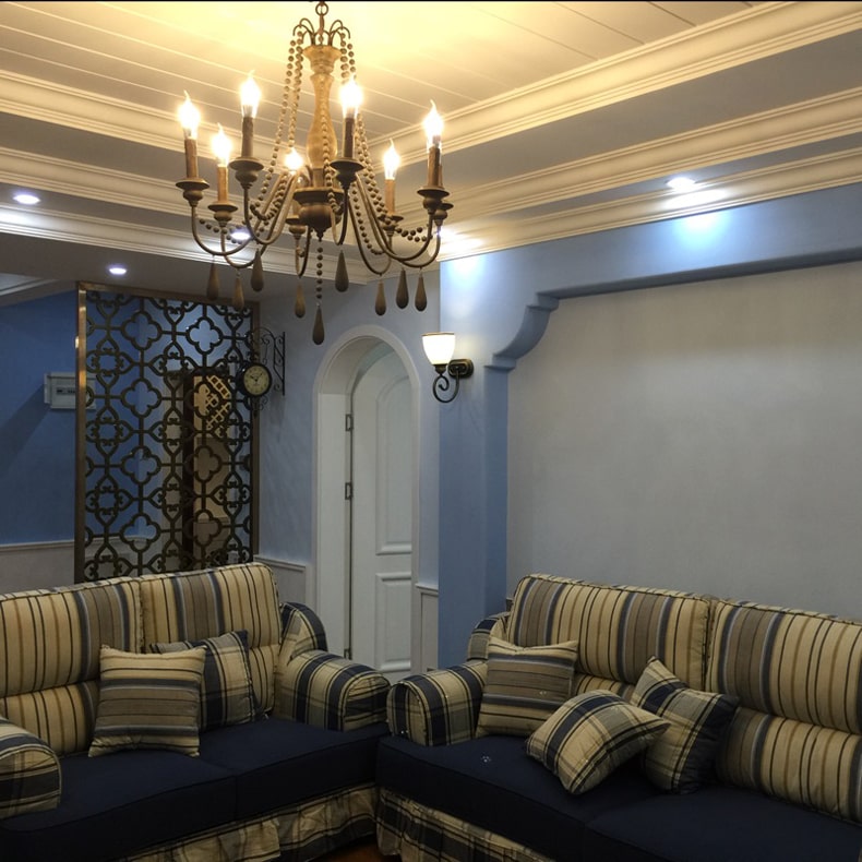 Lustre Suspendu Bois <br> Completato