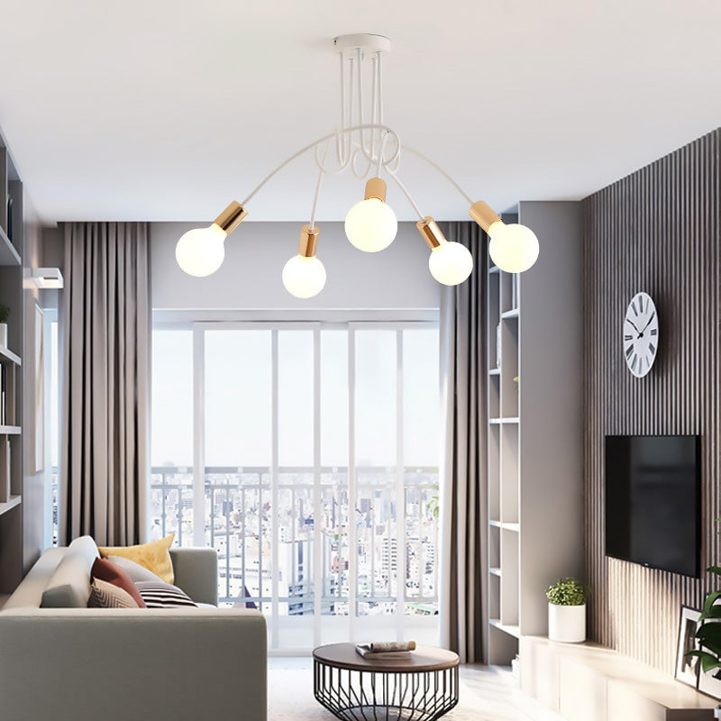 Lustre Suspension Blanc <br> Filiali