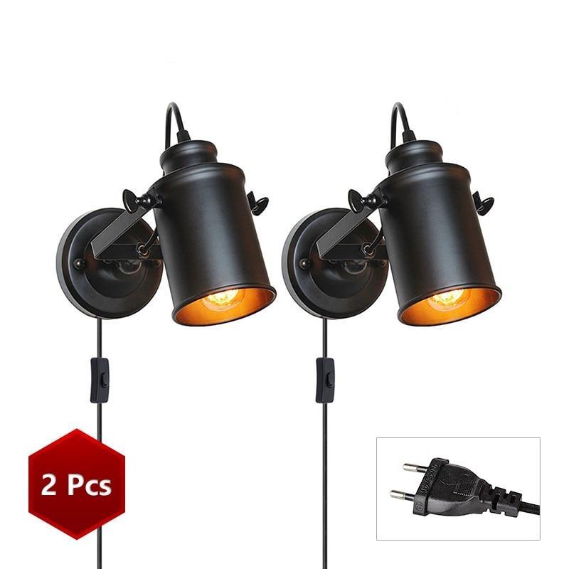 Applique Murale Industrielle Noire