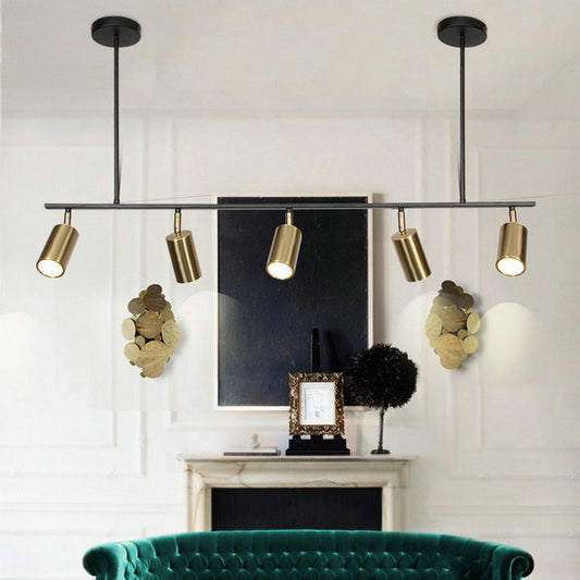 Lustre Noir Et Doré <br> Duo