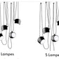 Lustre Noir En Fer <br> Esteso