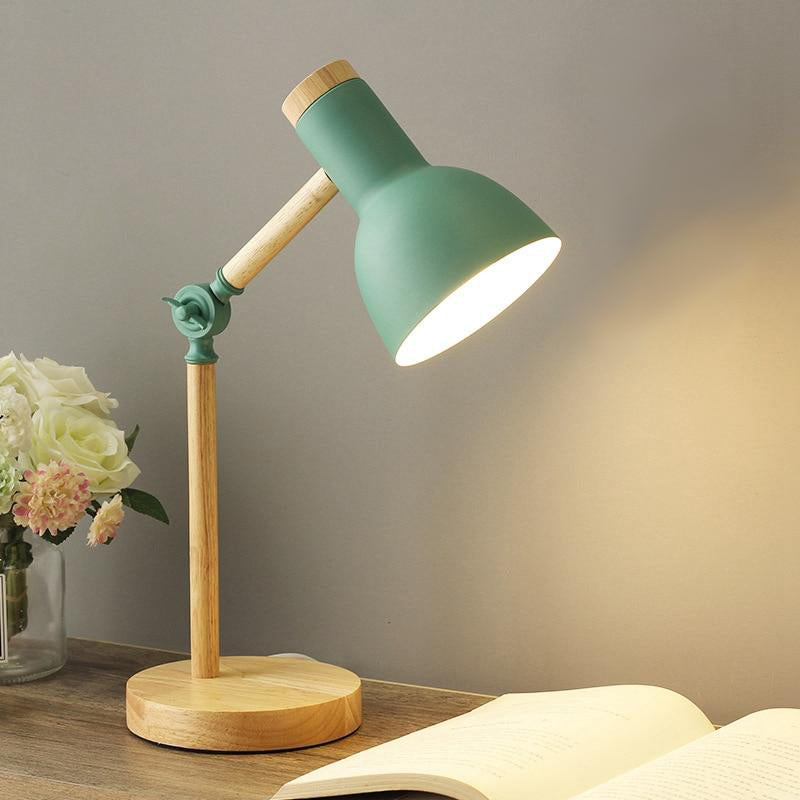 Lampe De Bureau Bois Et Metal Classico