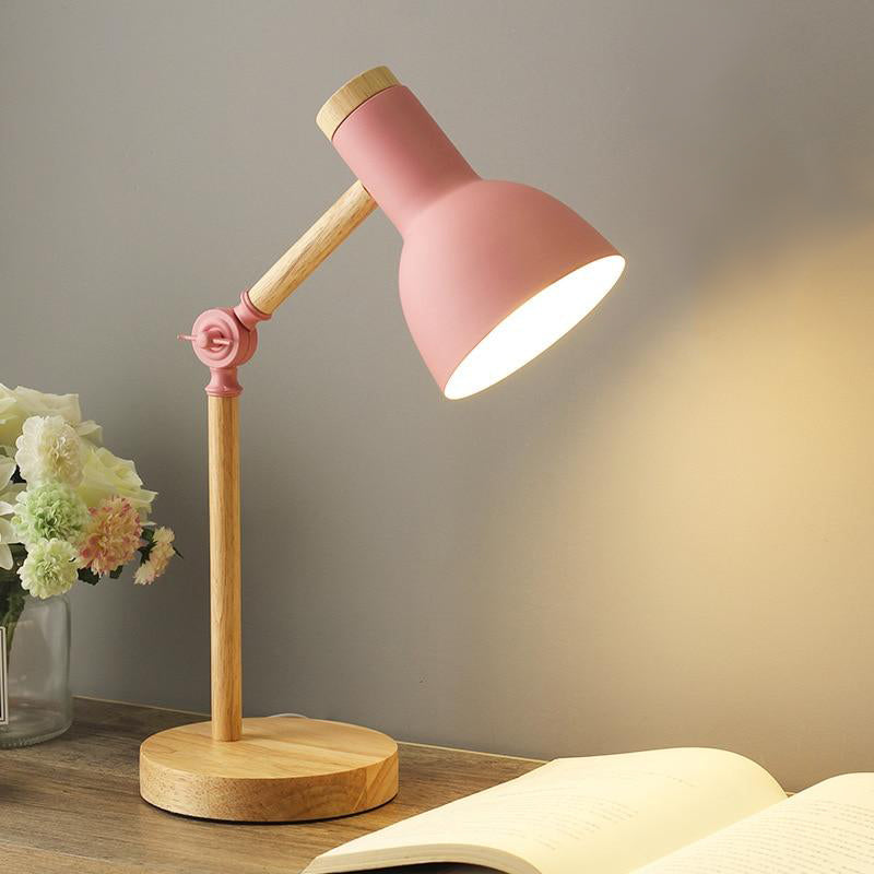 Lampe De Bureau Bois Et Metal Classico