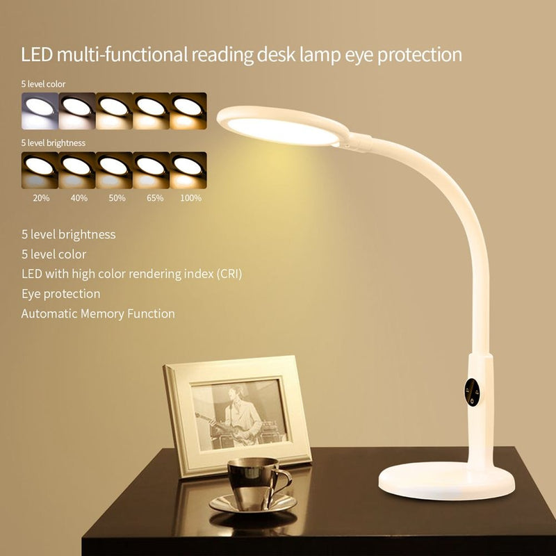 Lampe de Chevet LED Tactile à Intensité Variable avec 7 Couleurs
