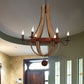 Lustre en Bois et Métal <br> Legno
