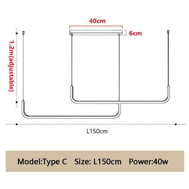 Lustre Minimaliste Suspendu <br> Minimo