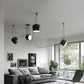 Lustre Noir En Fer <br> Esteso