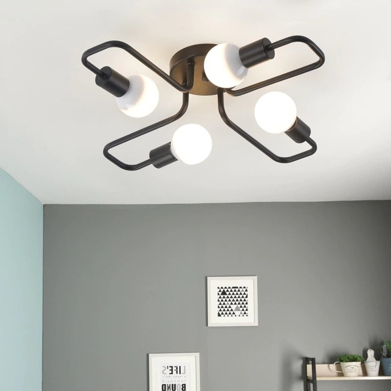 Lustre Plafond Moderne <br> Quattro