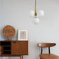 Lustre Boule Laiton <br> Molecolare