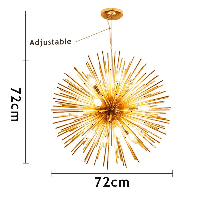 Lustre Boule Or <br> Sole