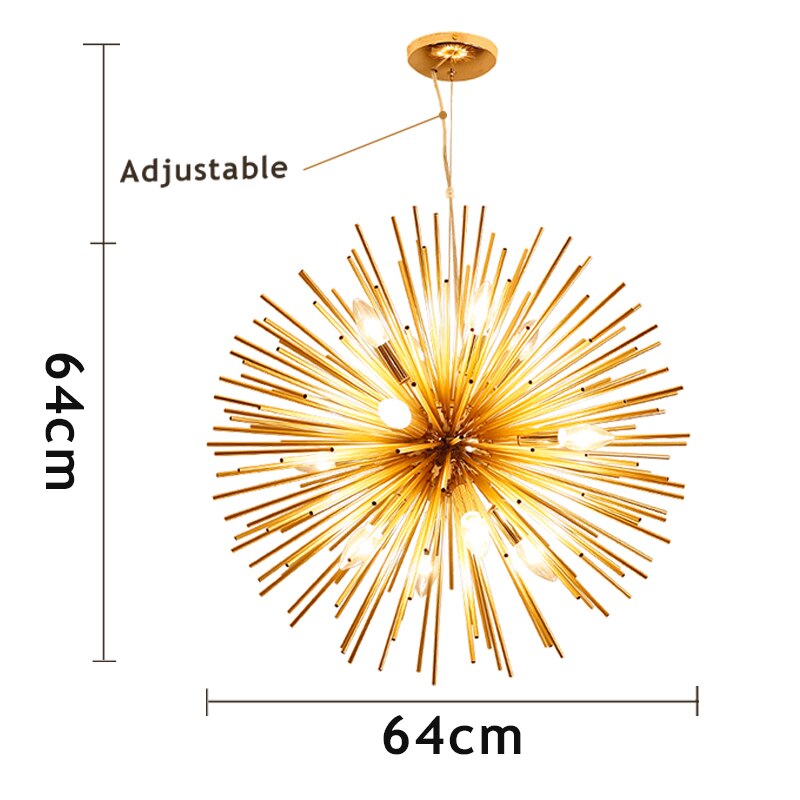 Lustre Boule Or <br> Sole